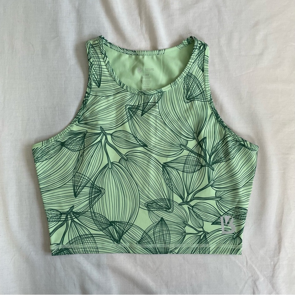 Buffbunny | aurora crop top in citrus green, L